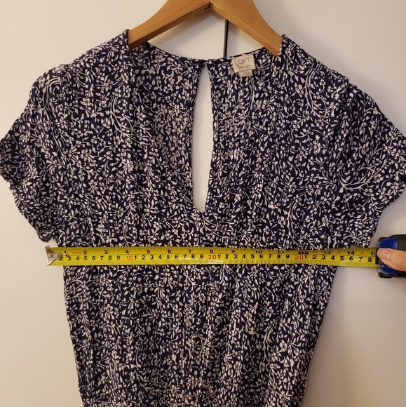 Navy and White Floral Jumpsuit - Picture 6 of 12